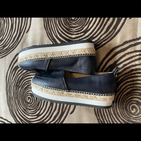 Jill Sander Navy Kenia Navy Blue Platforn Espadrilles - Picture 9 of 11